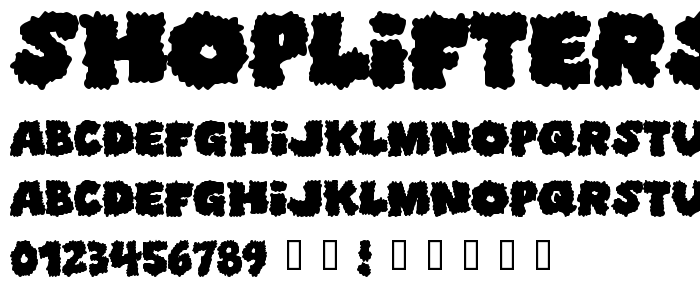 Shopliftersunite font