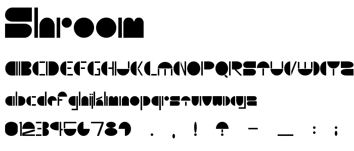 Shroom font