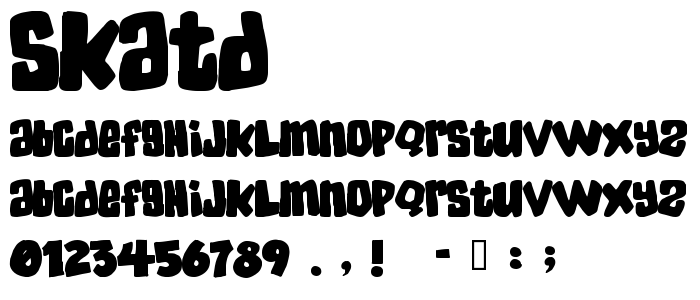 Skatd font