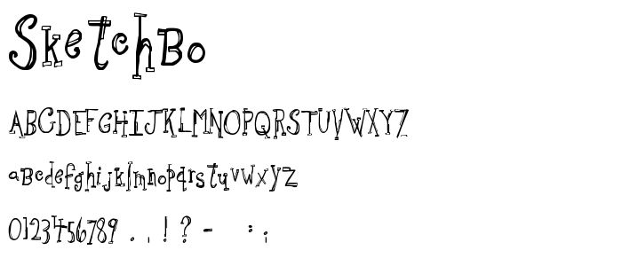 Sketchbo font