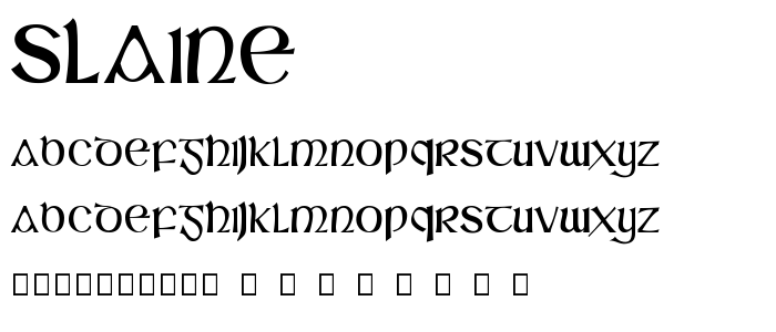 Slaine font