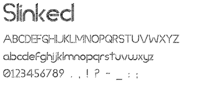 Slinked font