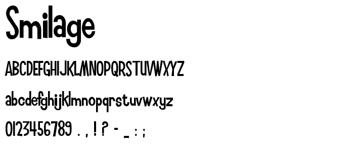 Smilage font