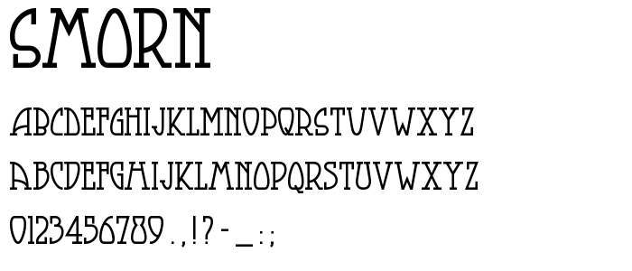 Smorn font