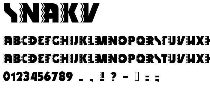 Snakv font