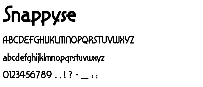 Snappyse font