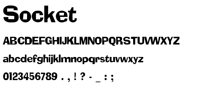 Socket font