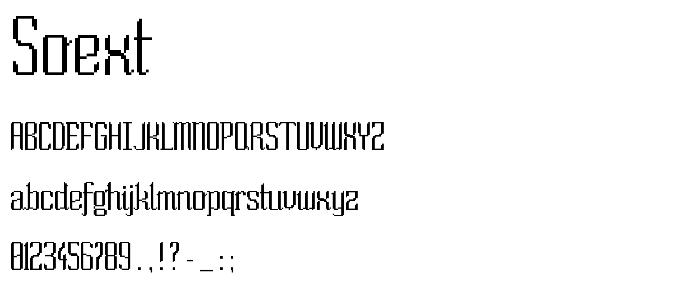 Soext font