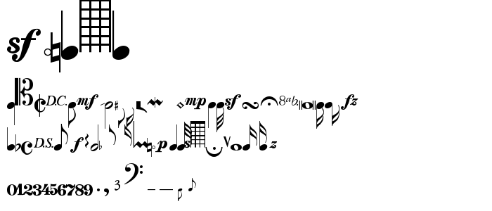 Sonata font