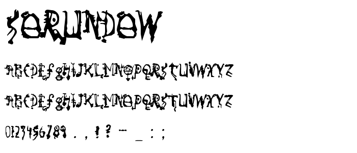 Sorundow font