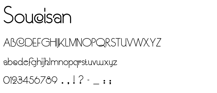 Soucisan font