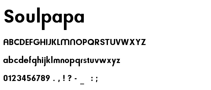 Soulpapa font