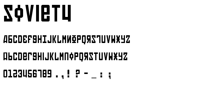Soviet4 font