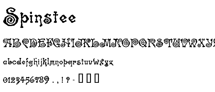 Spinstee font