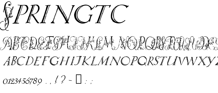 Springtc font