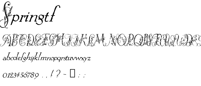 Springtf font