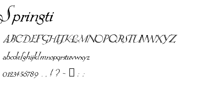 Springti font