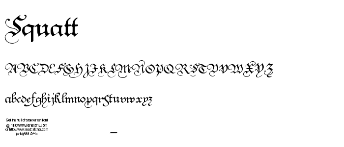 Squatt font