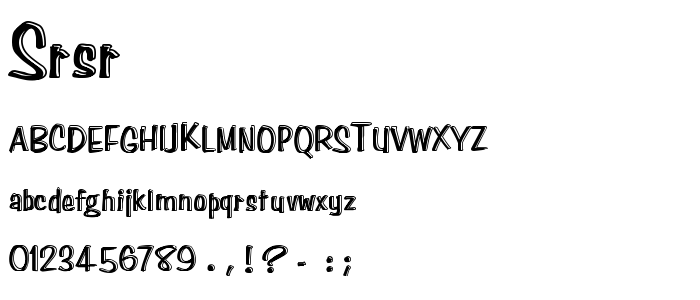 Srsr font