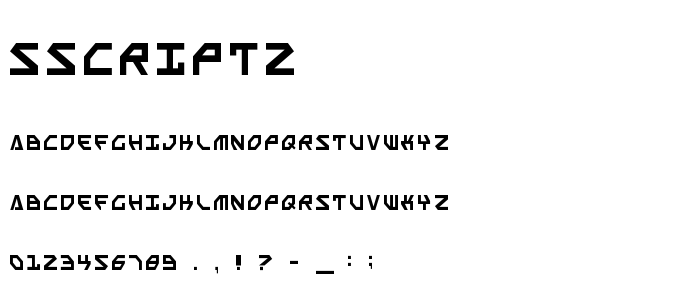 Sscript2 font