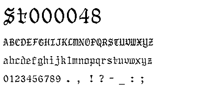 St000048 font