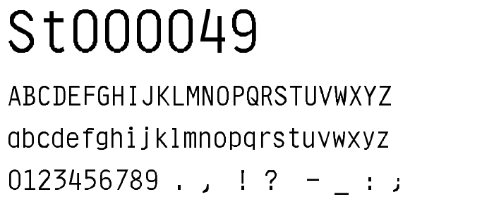 St000049 font