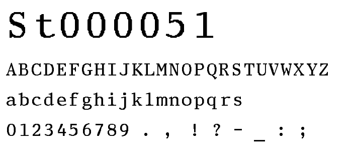 St000051 font