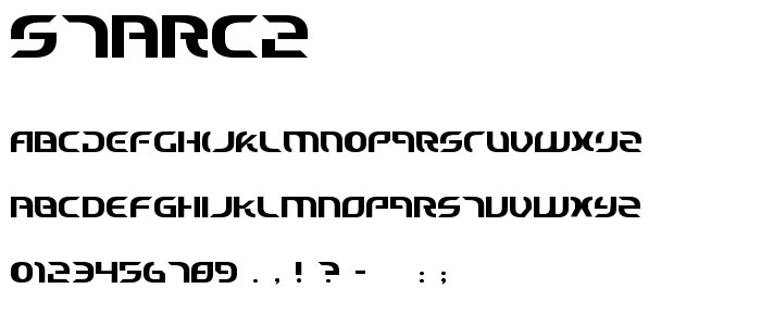 Starc2 font