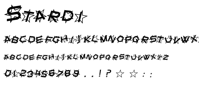 Stardi font