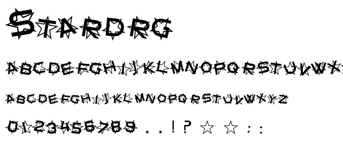 Stardrg font