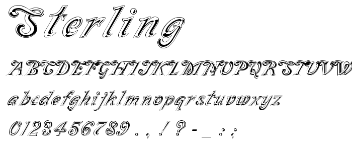 Sterling font
