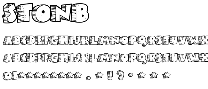 Stonb font