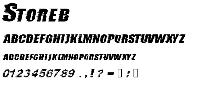 Storeb font