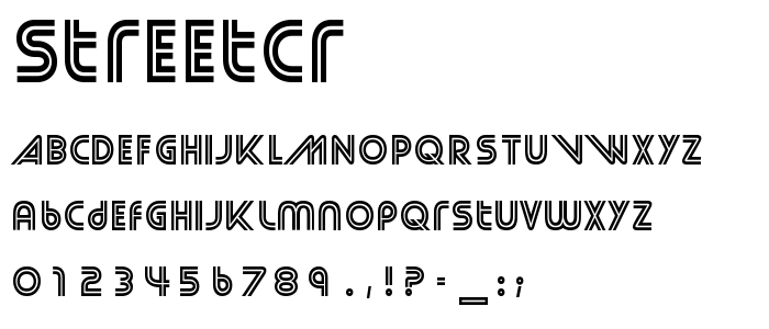 Streetcr font