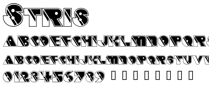 Stris font