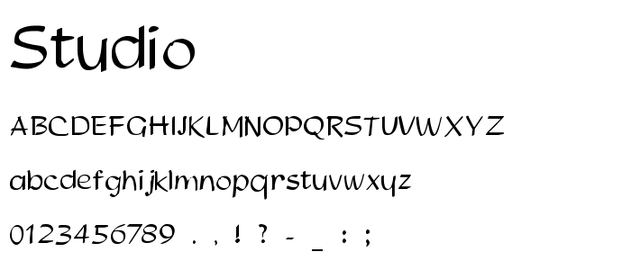 Studio font