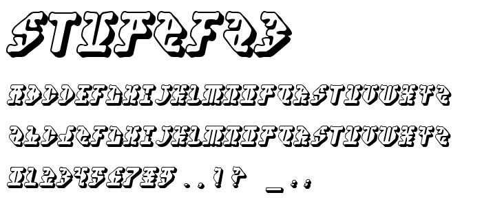 Stupefa3 font