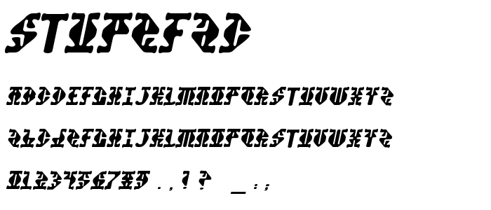 Stupefac font