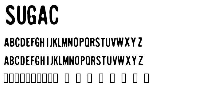 Sugac font