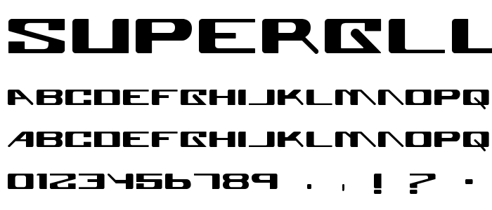 Superglu font