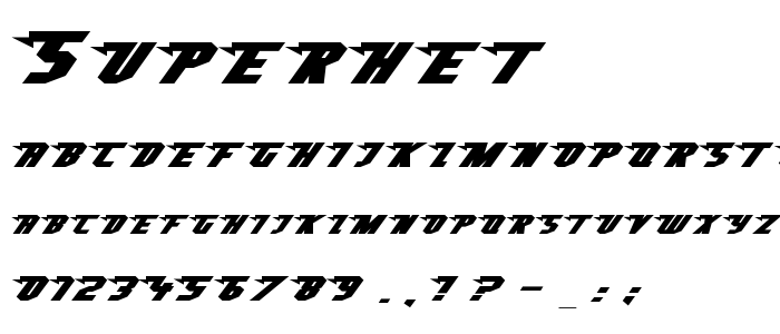 Superhet font