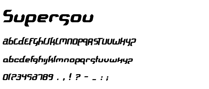 Supersou font