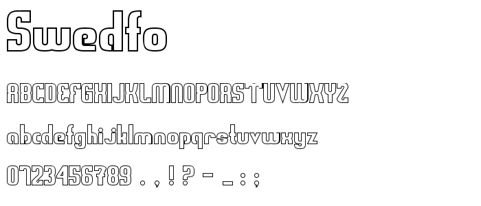 Swedfo font