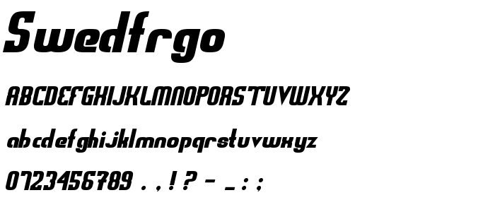 Swedfrgo font