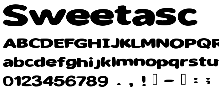 Sweetasc font