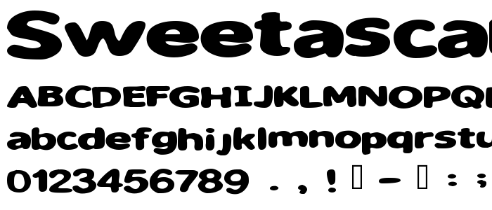 Sweetascandy font