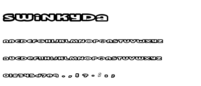 Swinkyda font