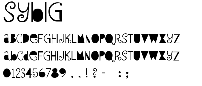 Sybig font