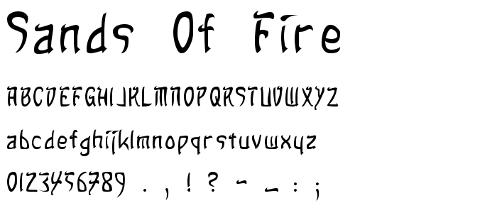 Sands_Of_Fire font