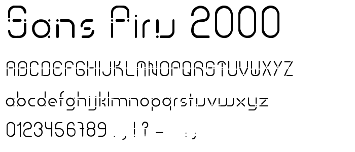 Sans_Piru_2000 font